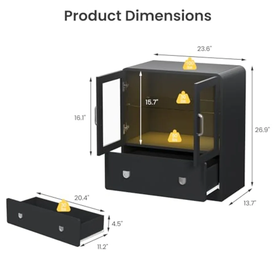 Living room display cabinet wi - đánh giá và giá Lighting