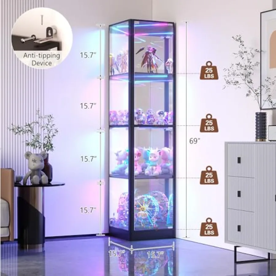 Corner Display Cabinet for Liv - đánh giá và giá Lighting