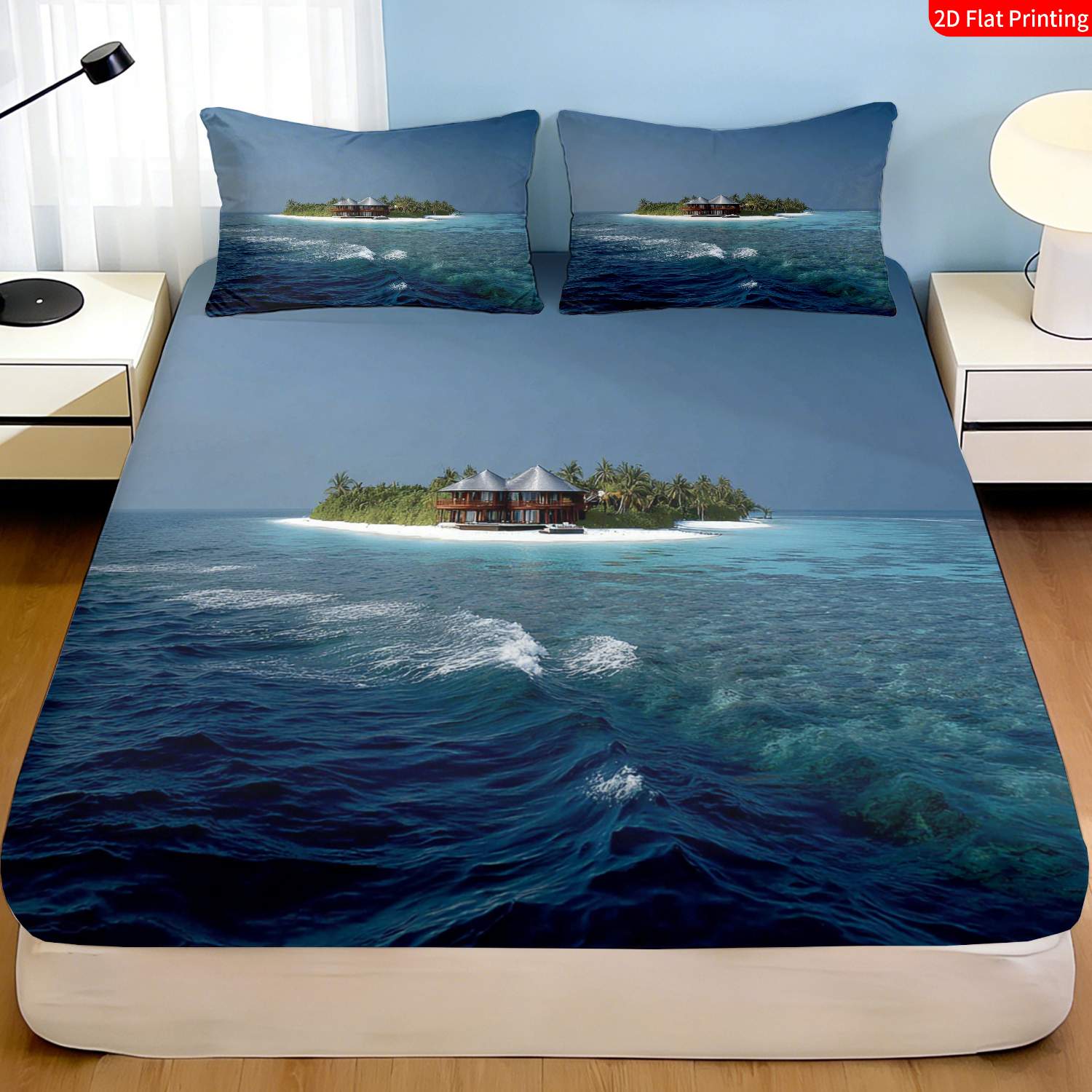 Tropical Island Bedding Set Pa - đánh giá và giá Fitted Bed Sheets Deep Pocket