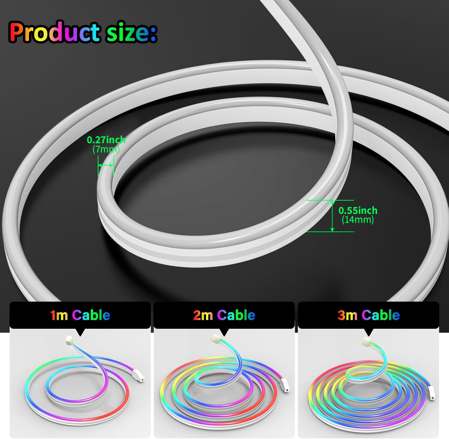 USB DC5V RGBIC Flexible Neon S - đánh giá và giá Lighting