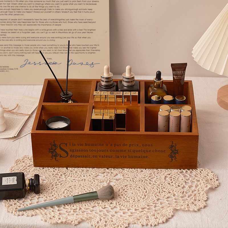 Zakka retro wooden portable si - đánh giá và giá Storage & Organization