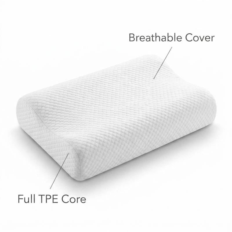 Breathable TPE Pectin Pillow E - đánh giá và giá Anti Snore Contour Pillow