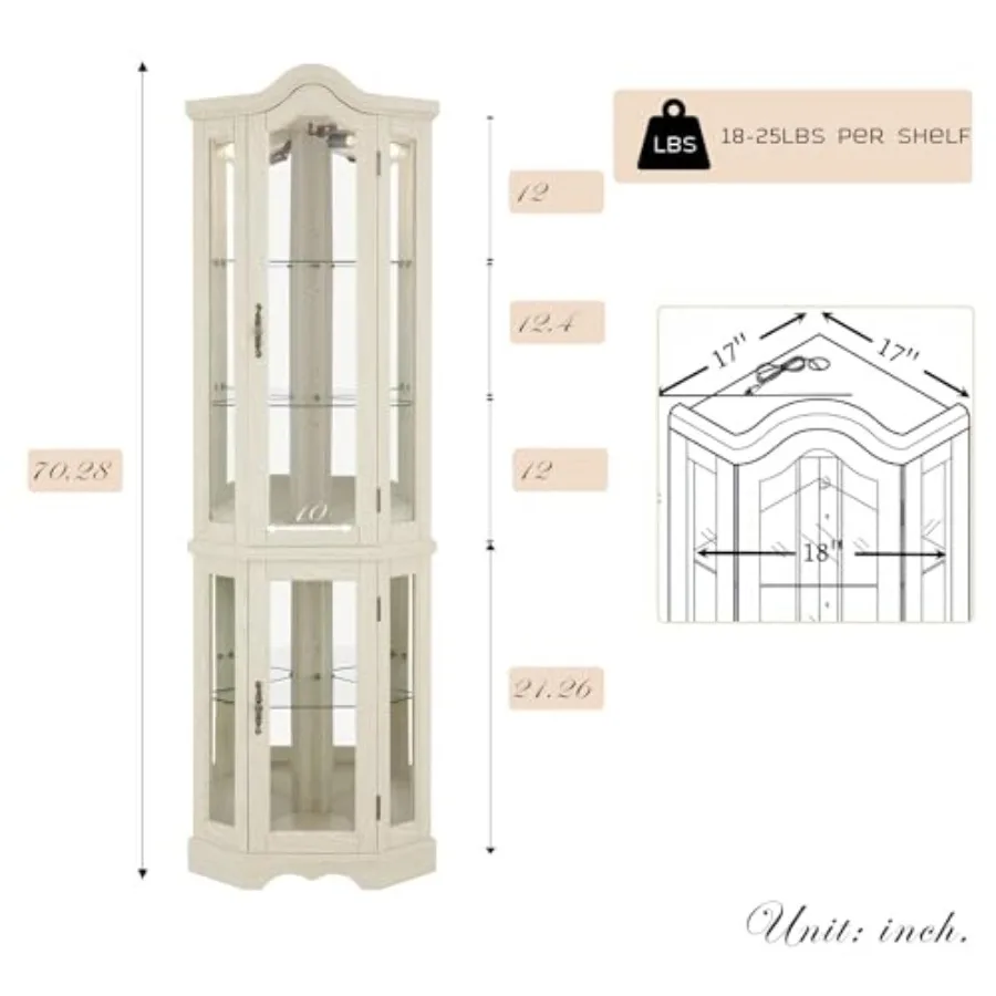 Corner curio cabinet for bar a - đánh giá và giá Storage & Organization