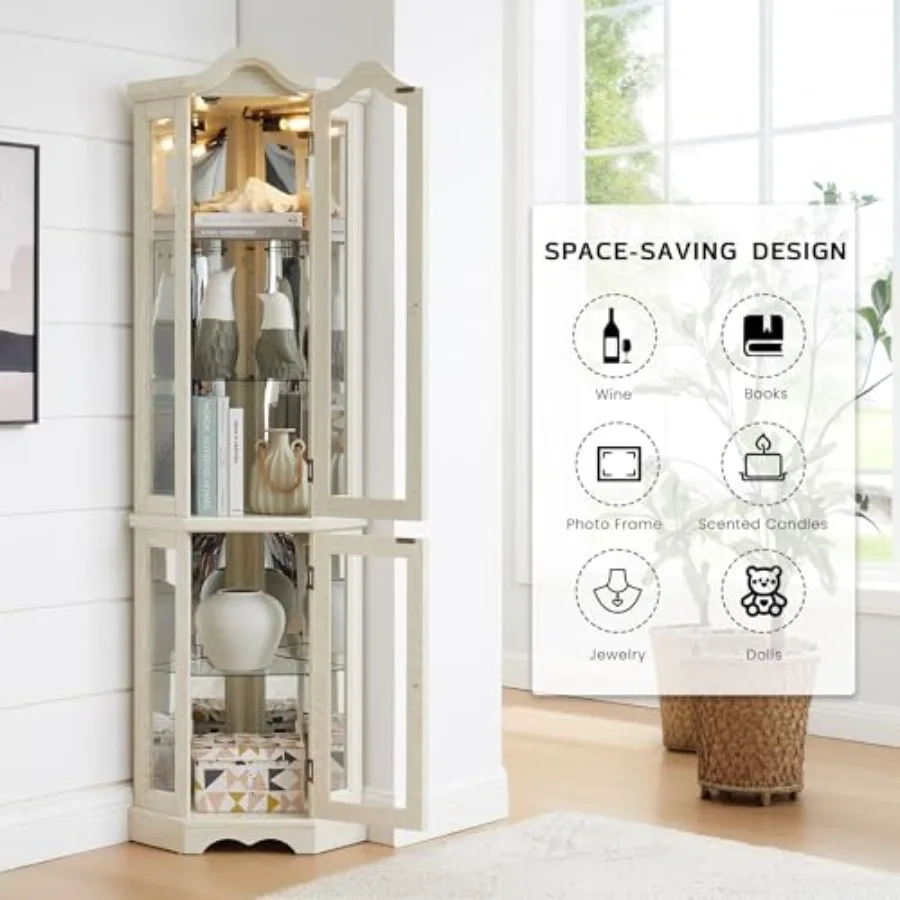 Corner curio cabinet for bar a - đánh giá và giá Storage & Organization