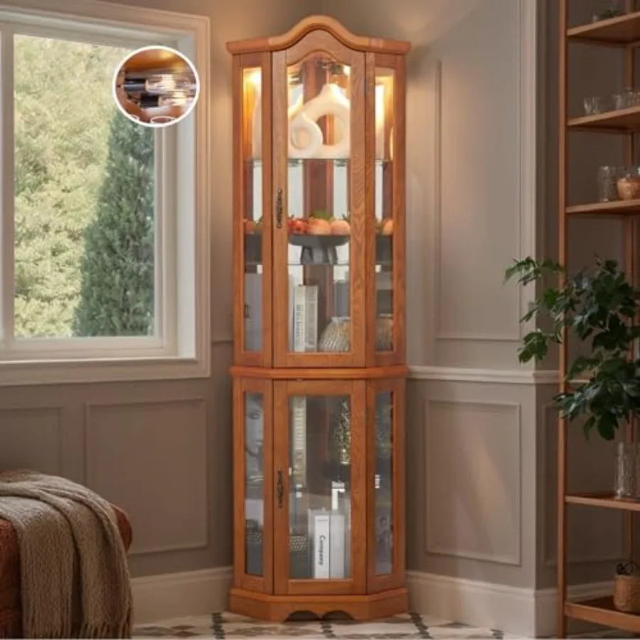 Corner curio cabinet for bar a - đánh giá và giá Storage & Organization