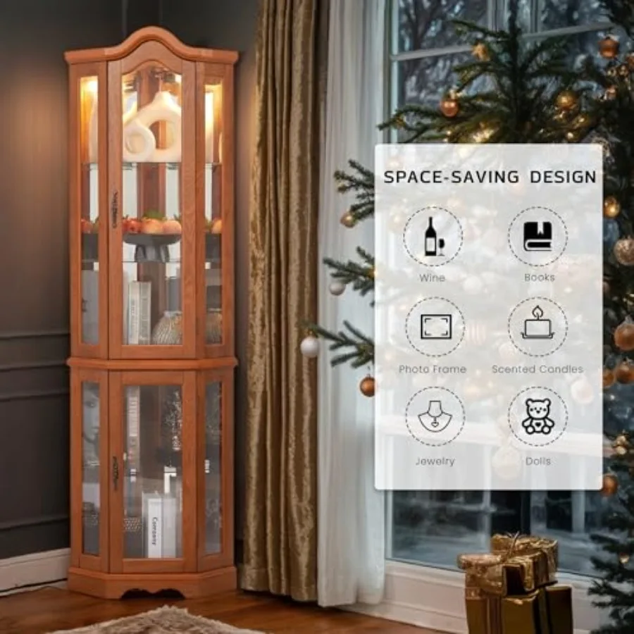 Corner curio cabinet for bar a - đánh giá và giá Storage & Organization