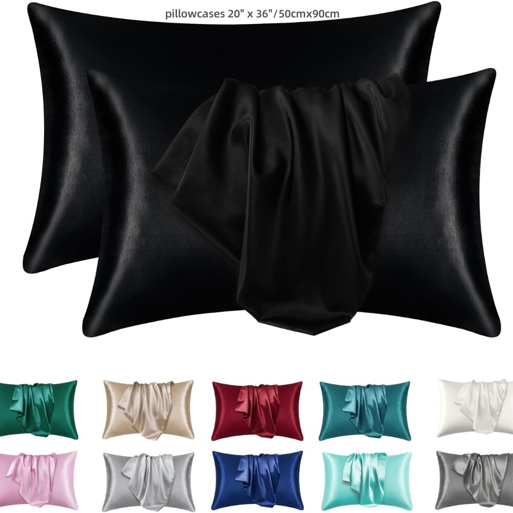 2 Pack Satin Pillowcase for Ha - đánh giá và giá Satin Silk Pillowcase Hair Skin
