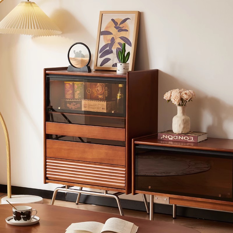 Solid wood chest Nordic, retro - đánh giá và giá Storage & Organization