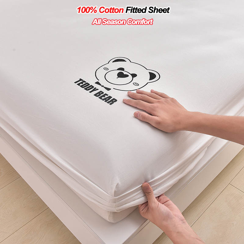 100% Cotton Fitted Sheet 28cm  - đánh giá và giá Fitted Bed Sheets Deep Pocket