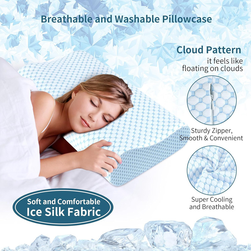 Slow Rebound Pillow 60*40*12CM - đánh giá và giá Anti Snore Contour Pillow
