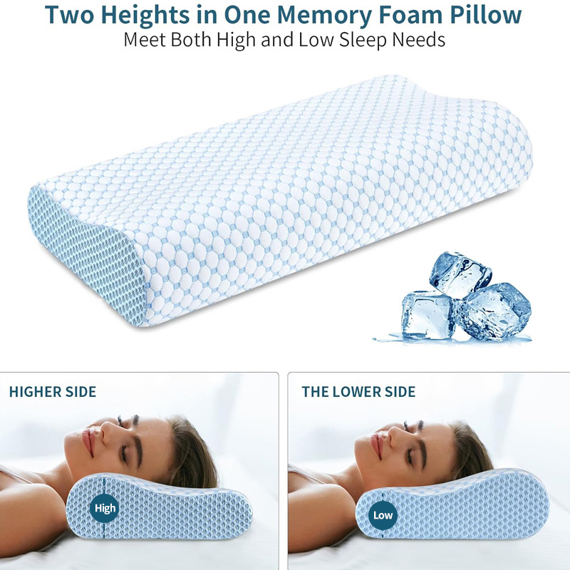 Slow Rebound Pillow 60*40*12CM - đánh giá và giá Anti Snore Contour Pillow
