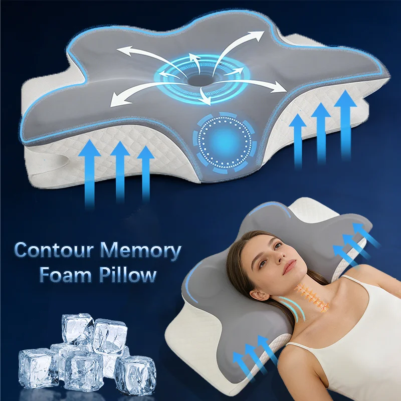 Memory Foam Pillow Cervical Pi - đánh giá và giá Memory Foam Orthopedic Pillow Neck Pain