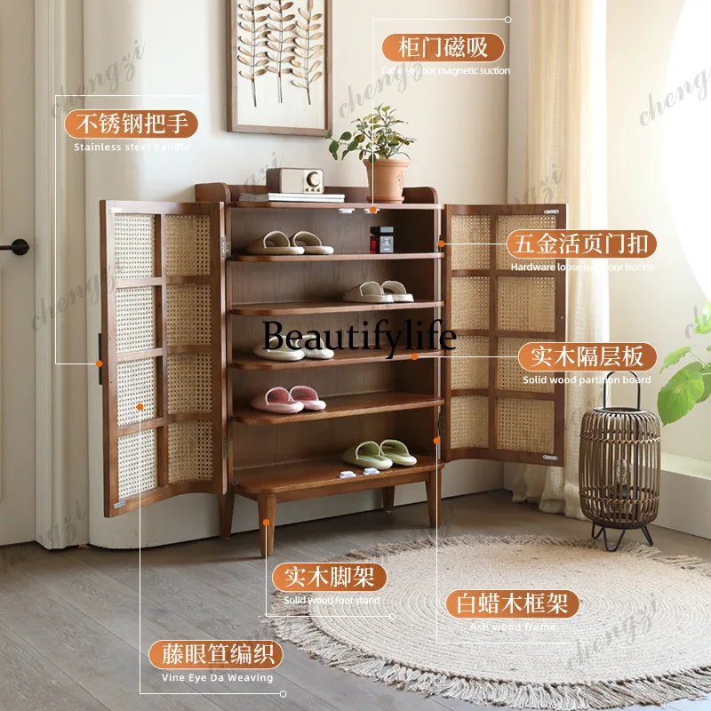 X173 Nordic solid wood shoe ca - đánh giá và giá Storage & Organization
