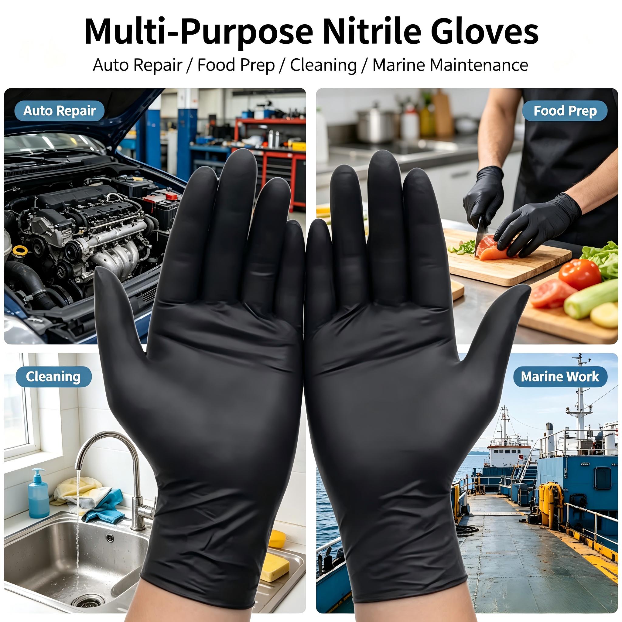 100Pcs Black Disposable Nitril - đánh giá và giá Kitchen