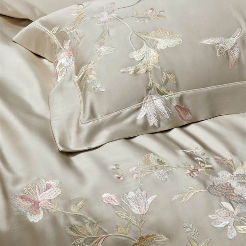 High Precision Brocade Lyocell - đánh giá và giá Aesthetic Floral Duvet Cover
