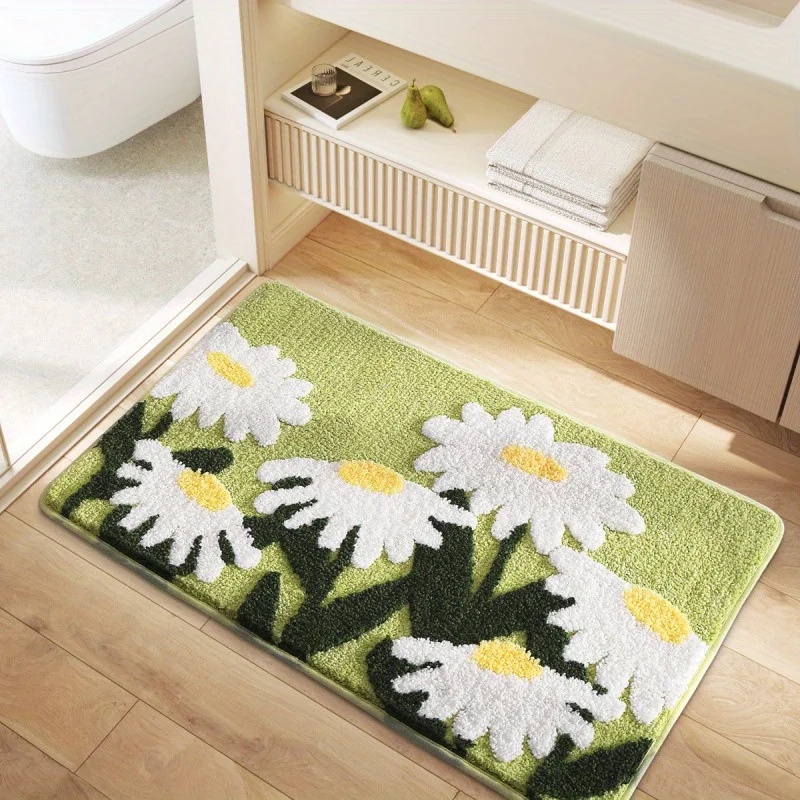 VIKAMA Non-Slip Floral Bath Ma - đánh giá và giá Quick Dry Diatomite Bath Mat