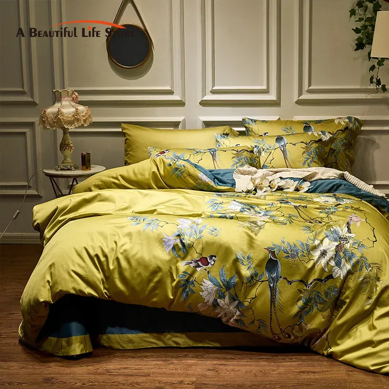 Cao Cấp 60 Satin Cotton Ai Cập - đánh giá và giá Aesthetic Floral Duvet Cover