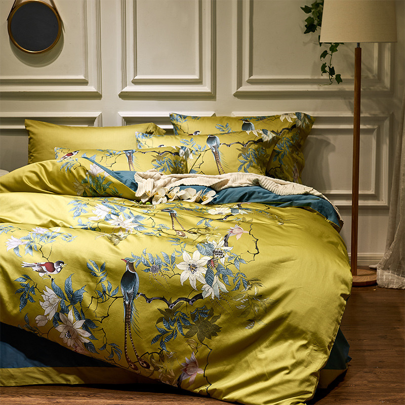 Cao Cấp 60 Satin Cotton Ai Cập - đánh giá và giá Aesthetic Floral Duvet Cover
